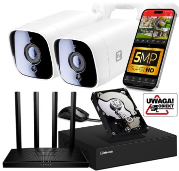 Sada pro WiFi Ip Monitorování 2 Kamery 5MPx 1TB