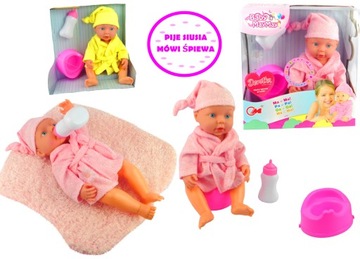 LALKA SIKAJĄCA 32 CM BOBAS BABY MÓWI ŚPIEWA
