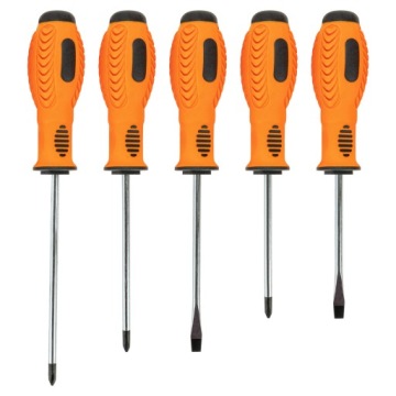 Набор отверток CR-V, отвертки, отвертки с плоской головкой, МАГНИТ, 5 шт.