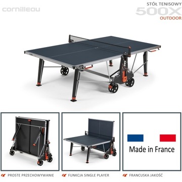CORNILLEAU STÓŁ TENISOWY 500X OUTDOOR NIEBIESKI