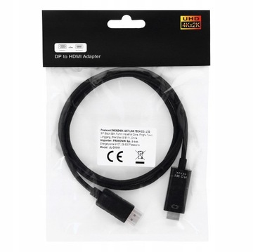 DISPLAY PORT — кабель HDMI 1,8M DP DisplayPort 4K
