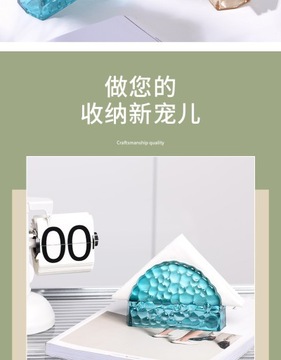 подставка для салфеток, зажим для хрустального стекла, подставка для банкетных салфеток, цвет голубого озера