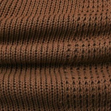 Luźny sweter z dzianiny w jednolitym kolorze na jesień i zimę dla kobiet