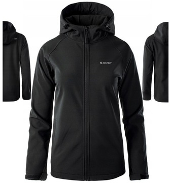 KURTKA DAMSKA SOFTSHELL WODOODPORNA Z KAPTUREM M