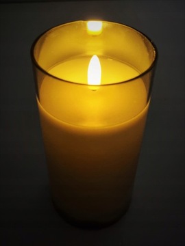 СТЕКЛЯННАЯ СВЕЧА СВЕТОДИОДНАЯ СВЕЧА СТЕКЛЯННАЯ СВЕЧА ИЗ ДОПЧЕНОГО СТЕКЛА НА АККУМУЛЯТОРЕ