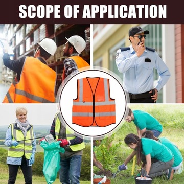 Reflective Vest Safety Jackets Fluorescent