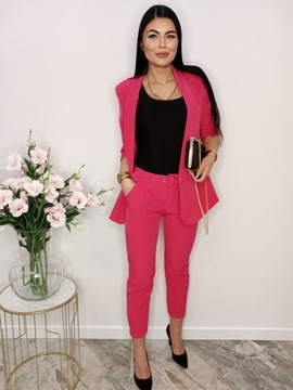 КОМПЛЕКТ ЖЕНСКИЙ КОСТЮМ, КУРТКА И БРЮКИ, РОЗОВЫЙ