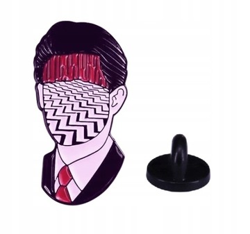 Przypinka Miasteczko Twin Peaks Agent Cooper David Lynch metal PL W2