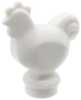 Lego zwierzęta - kurczak / kura biała - 95342