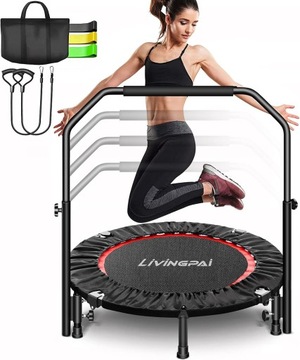 TRAMPOLINA FITNESS 102cm z UCHWYTEM REGULOWANYM do 200KG