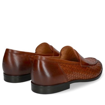 Brązowe loafersy Hugo 42