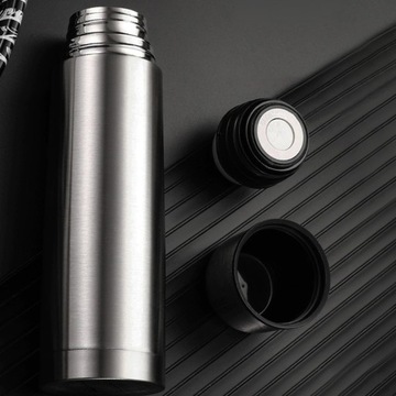 Термос из нержавеющей стали, вакуумная термочашка, 1л.