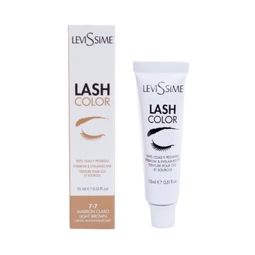 Farba do brwi i rzęs LeviSsime Lash Color nr 7.7 Light Brown/Jasny brąz, 15