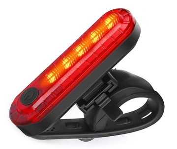 МОЩНАЯ СВЕТОДИОДНАЯ ВЕЛОСИПЕДНАЯ ЛАМПА ACU USB ПЕРЕДНЯЯ + ЗАДНЯЯ