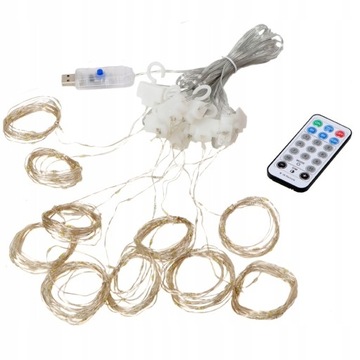 СВЕТОВАЯ ЗАВЕСА РОЖДЕСТВЕНСКИЕ ЕЛОЧНЫЕ ОГНИ 3Х3М ПЛОТНЫЕ СВЕТЫ 300LED