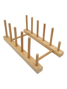 STOJAK NA POKRYWKI TALERZE 27CM DREWNO
