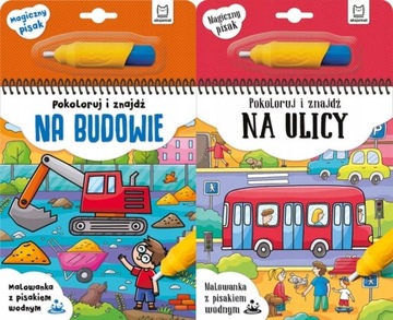 Pokoloruj na budowie + ulicy Malowanka z pisakiem