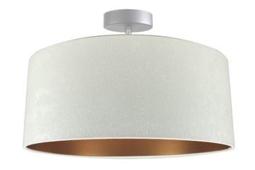 LAMPA WISZĄCA SUFITOWA ŻYRANDOL ABAŻUR WELUR 40 CM