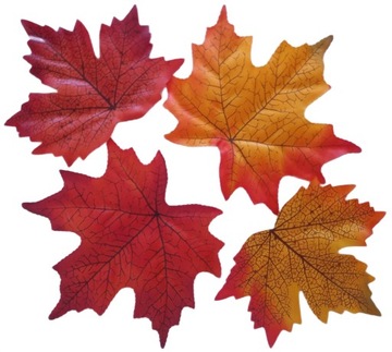 ИСКУССТВЕННЫЕ ОСЕННИЕ ЛИСТЬЯ УКРАШЕНИЯ ОСЕННИЕ ЛИСТЬЯ НАБОР ИЗ 96 ПРЕДМЕТОВ МИКС ДЕКОРАЦИЯ