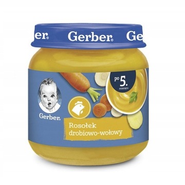 Gerber Domowy rosołek drobiowo-wołowy po 5 miesiącu 125 g