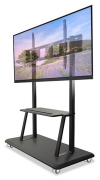 Stojak Mobilny na Telewizor z Półką 55-120