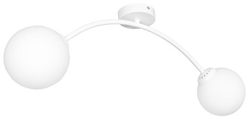 LAMPA WISZĄCA SUFITOWA PLAFON ŻYRANDOL NOWOCZESNA BIAŁA KULE LOFT LED