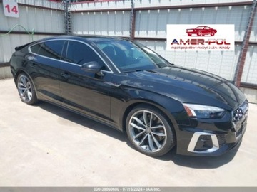 Audi A5 F5 2021 Audi a5 Sportback Premium Plus 45, 2021r., 4x4, 2.0L 2.0 Benzyna 261KM