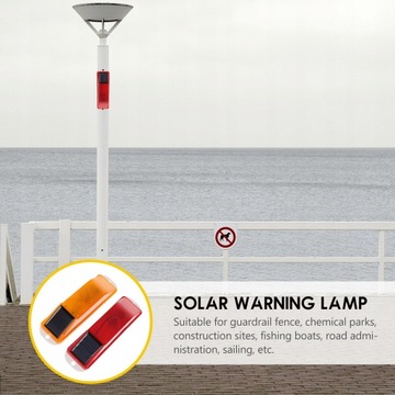 Solarna lampka ostrzegawcza nocna lampa
