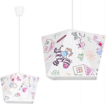SUFITOWA LAMPA WISZĄCA ŻYRANDOL DIAMENT PLAFON LED