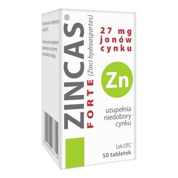 Zincas Forte tabletki 27 Mg jonów cynku 50 szt