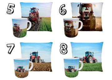 KUBEK PODUSZKA FARMING TRAKTORY Z IMIENIEM