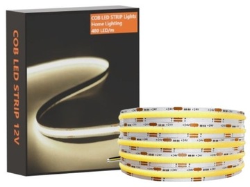 Taśma COB LED STRIP na metry 480LED/m 9W IP20 NEUTRALNA 5 lat gwarancji