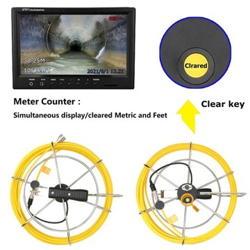 9-calowy monitor DVR z automatyczną samopoziomującą kamerą wideo z licznikiem 512 Hz
