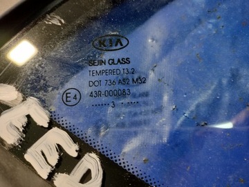KIA CEED II HD SKLO (OKNO) KAROSERIE ZADNÍ PRAVÁ 13R