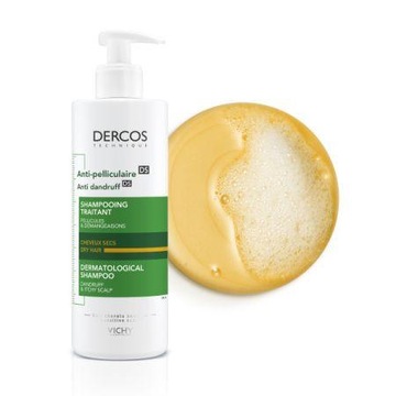 VICHY DERCOS Szampon ŁUPIEŻ SUCHY, 390ML