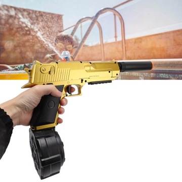 Electric Gel Water Bomb Blaster Złoty plastikowy