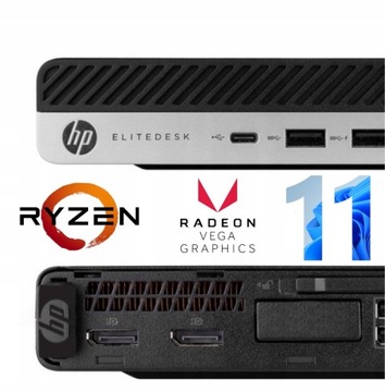 HP EliteDesk 705 G5| RYZEN 5 PRO 8 WĄTKÓW| 16GB 960SSD| WIN11 LUB 10|