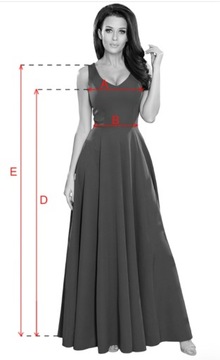 Numoco sukienka wieczorowa rozkloszowana 411-6-L rozmiar L