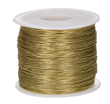 Sznurek metalizowany dekoracyjny ZŁOTY 100m 0,8mm