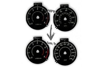 MITSUBISHI OUTLANDER 2 KOTOUČE PŘÍSTROJOVÁ DESKA MPH KM/H