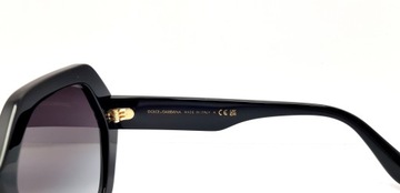 Okulary przeciwsłoneczne Dolce & Gabbana DG4406 501/8G czarne muchy