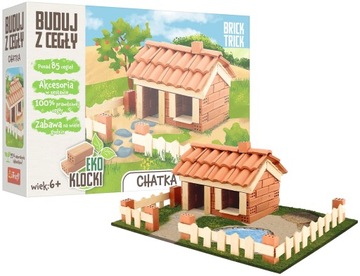 BRICK TRICK BUDUJ Z CEGŁY ZESTAW WIELOKROTNEGO UŻYTKU CHATKA