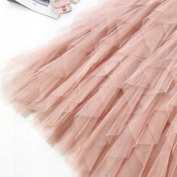 ДЛИННАЯ ЮБКА Из ТЮЛЯ, Оборки, резинка, ЦВЕТА