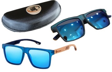 PrEmIum UNISEX Drewniane Okulary przeciwsłoneczne