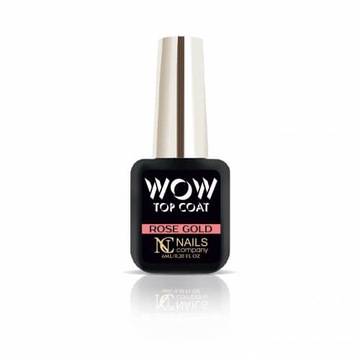 TOP COAT Rose Gold WOW Nails Comapny 6 ml