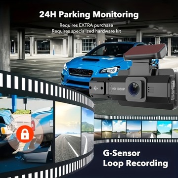 Видеорегистратор HD с двойной камерой, инфракрасным портом и циклической записью