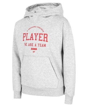 BLUZA 4F CHŁOPIĘCA HJZ22 JBLM006 KAPTUR R. 146
