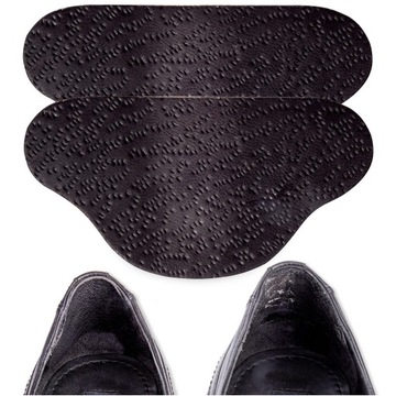 Zapiętki obcierające buty SKÓRA PECARI czarne