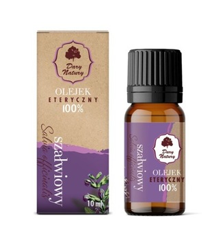 Olejek Eteryczny Szałwiowy 100% 10ml DARY NATURY
