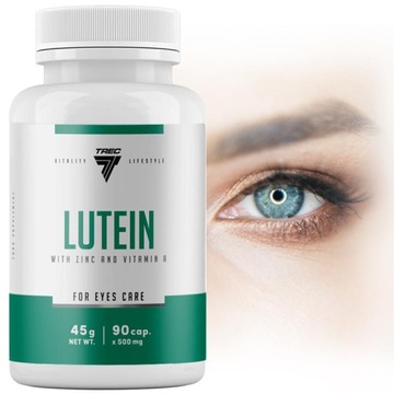 LUTEINA NA POPRAWĘ WZROKU Trec Vitality Lifestyle Lutein 90 kaps WZROK OCZY